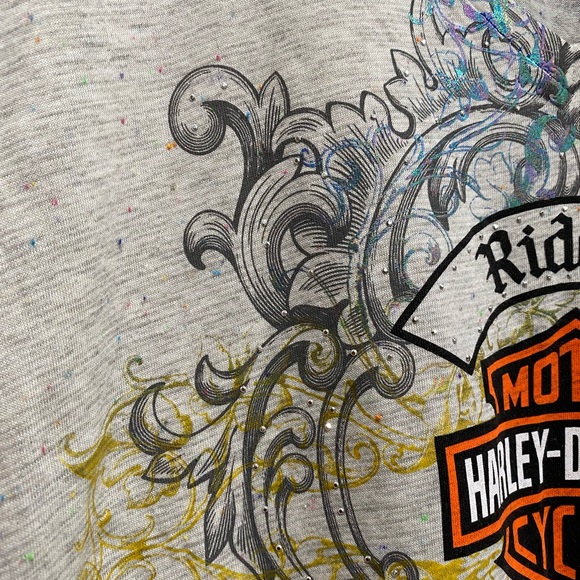 Harley Davidson Confetti Graph T Shirt - Picture 4 of 6